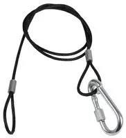 SAFETY BOND, BLACK WIRE, 3MM X750MM PLS00470A