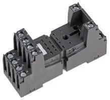 14-PIN INDUSTRIAL RELAY BASE, BLACK GZT4-BLACK