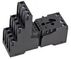 14-PIN INDUSTRIAL RELAY BASE, BLACK GZM4-BLACK