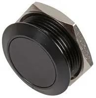 SWITCH, A/VANDAL, 19MM, MICROTRAVEL, BLK RJS1N1LP-19M-F-BLK-68J