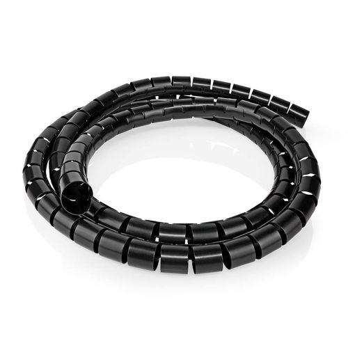 Cable Management | Spiral Sleeve | 1 pcs | Maximum cable thickness: 100 mm | PVC | Black SWB KS-19BLACK 5412810070466