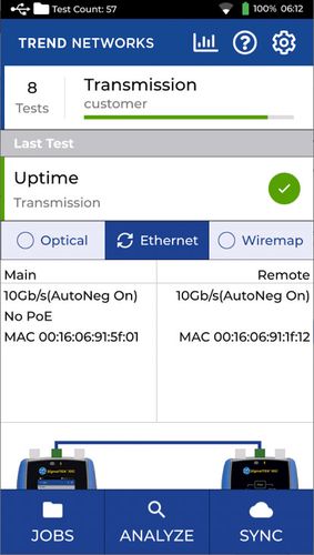 SignalTEK 10G CT vytos poros kabelių ir POE testeris, Trend Networks R157000 5056310400455