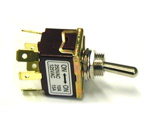 Toggle switch ON-ON 6 pins. 2pos. fixed 15A/250V SPDT HIGHLY T-D6PIN/2F