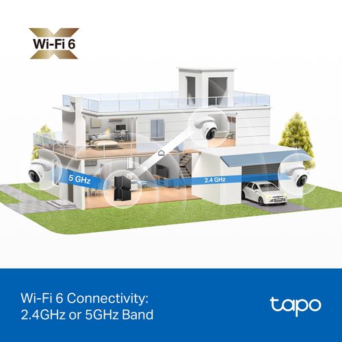 Wi-Fi lauko kamera PT, 4K 8MP, Starlight Color Night Vision, IP66, MicroSD iki 512GB TAPO-C560WS