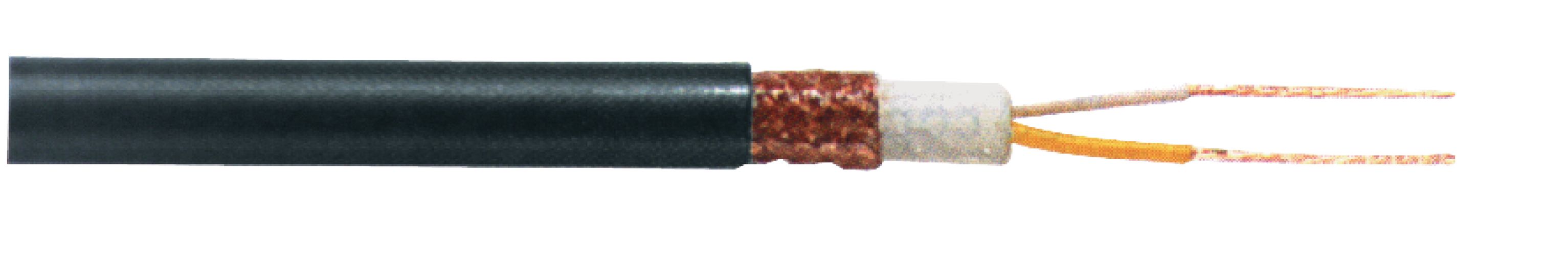 Microphone Cable on Reel 2x 0.22 mm² 100 m Black TASR-C255