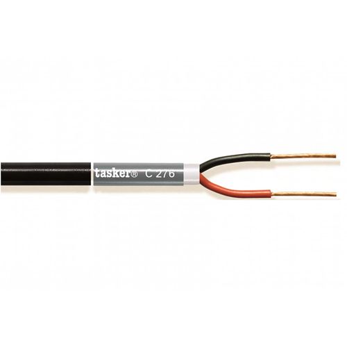 Speaker Cable on Reel 2x 2.50 mm² 100 m Black TASR-C276-BLK 8010246014459
