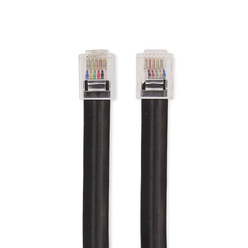 Telecom Cable | RJ12 Male | RJ12 Male | 1.00 m | Cable design: Flat | Cable type: RJ12 | Black | Label TCGL90300BK10 5412810427857