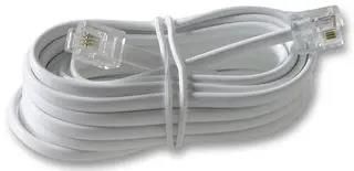 TELEPHONE CABLE, RJ11 PLUG-PLUG, 3M, WHT PSG90594