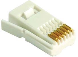 TELEPHONE LINE PLUG, 6 WAY, 631A, PK 25 631/A