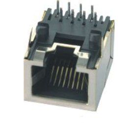 Lizdas ekranuotas RJ45 (8P8C), lituojamas į plokštę TF-SO/8P8C/GE