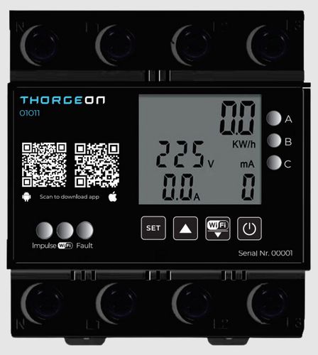 3-phase WIFI ENERGY METER 380V 80(100A) 3P DIN IP20 THORGEON TUYA / Smart Life, THORGEON THORGEON-01011 4751029898999