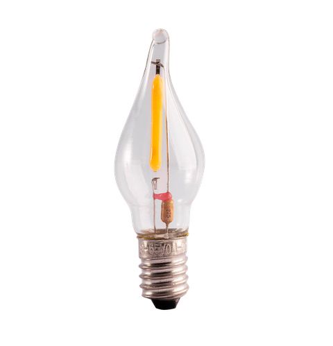 LED lemputės E10 žemos įtampos 0.2W 8-55V, 0.2W 12lm, 2100K, 3vnt. žvakutės matinės THORGEON-05274