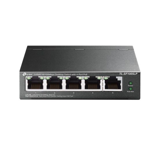Komutatorius 5xLAN (4xPoE 41W maks.) 10/100Mb/s TL-SF1005LP 6935364052782