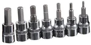 HEX BIT SET, 3/8", 7PC 02210702