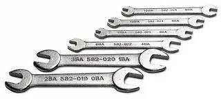 SPANNER SET BA OPEN ENDED 6PC 2680