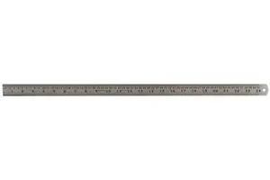 STAINLESS STEEL RULER, 24IN / 600MM D03078