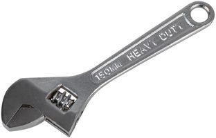 ADJUSTABLE SPANNER, CHROME, 6IN/150MM D03103