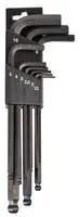 HEXAGON KEY SET, METRIC, BALL END, 9PC B650BH5100-1