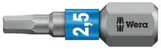 HEX BIT, SIZE 2.5MM X 25MM 05056682001
