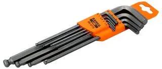 HEX L-KEY SET, BALL END, 1.5-10MM, 9PCS BE-9770