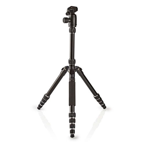 Tripod | Maximum load capacity: 3.0 kg | Minimum working height: 17.5 cm | Maximum working height: 145.0 cm | 3 Segments | Ball Head | Travel bag included | Reversible center column | ABS / Aluminium | Black TPOD4444BK