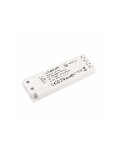 Impulsinis maitinimo šaltinis LED 12V 1.25A, 15W, su L813 jungtimis, Designlight TRA-LD-15W-T-01