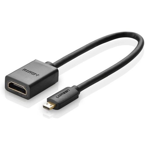 Kabelis/adapteris HDMI lizdas - micro HDMI kištukas 20cm UGREEN UGREEN/20134 6957303801831; 6957303821341