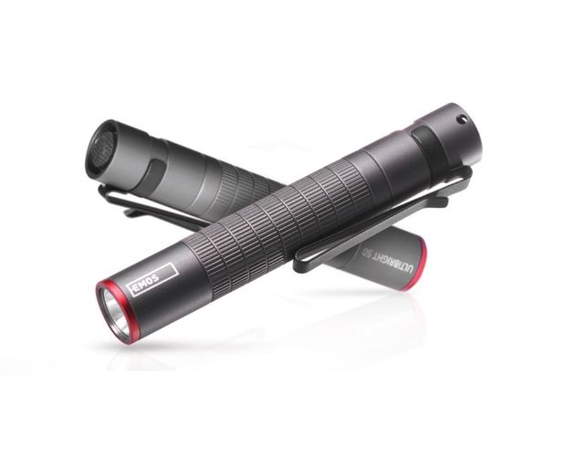 Žibintuvėlis, atsparus drėgmei IP65, ULTIBRIGHT 50, CREE LED, 100lm, 1xAAA, EMOS P3150 8592920089675