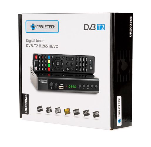 Digital TV Receiver DVB-T/T2 H.265 URZ0336B 5901890068154