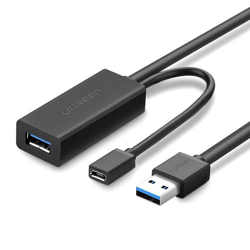 Кабель-удлинитель USB3.0 5м с разъемом microUSB для внешнего питания US175 UGREEN UGREEN/20826 6957303828265