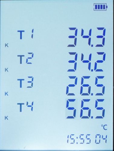 4ių kanalų termometras -200.0°C~1372°C: Type-K; 7 termoporų;APP ir PC jungimas;72000  grupių; UNI-T UT325F 6935750532553