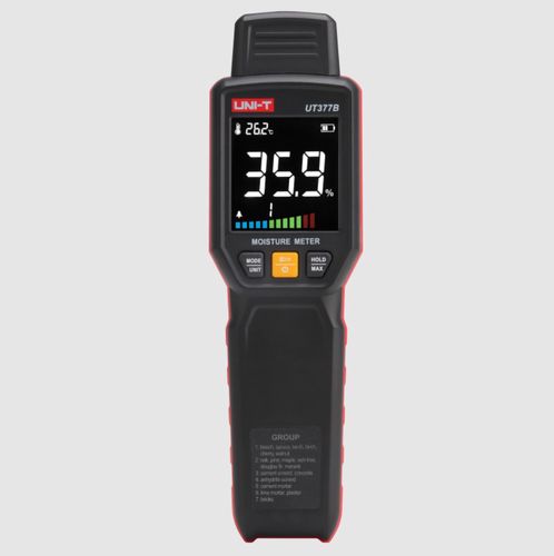 Medžio drėgmės matuoklis, 7.0~54.8%%;  7 medžio tipai, LED žibintuvėlis,UNI-T UT377B 6935750537725