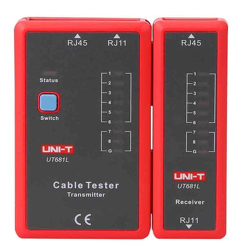 Kompiuterinio tinklo kabelių testeris RJ45+RJ11 UT681L UNI-T UT681L 6935750568132