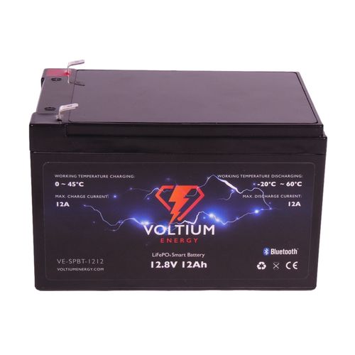 Ličio akumuliatorius LiFePO4 12.8V 12Ah F2 VOLTIUM ENERGY VE-SPBT-1212