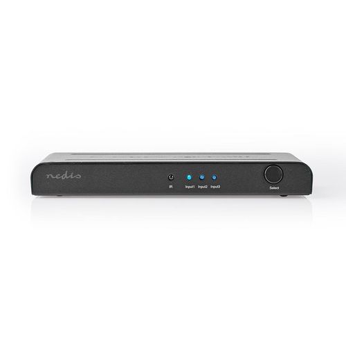 HDMI™ Switch | 3 port(s) | 3x HDMI™ Input | 1x HDMI™ Output | 4K@60Hz | 18 Gbps | Remote controlled | Metal | Anthracite VSWI3473AT