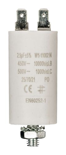 Capacitor 2.5uf / 450 v + Aarde W1-11002N