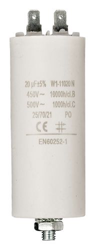 Capacitor 20.0uf / 450 v + Aarde W1-11020N 5412810231942