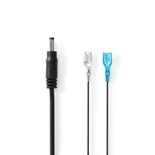Power Cable | DC Female | F1 | Straight | Straight | Copper | 2.00 m | Round | PVC | Black | Gift Box with Euro Lock WCPC2612BK 5412810472239