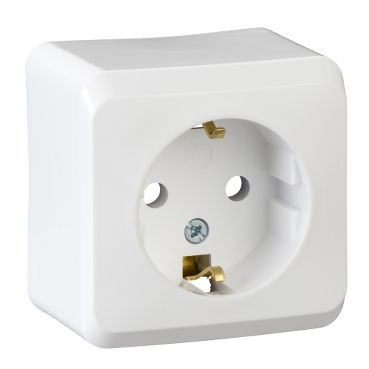 PRIMA-socket outlet, white WDE001080 5904093552567