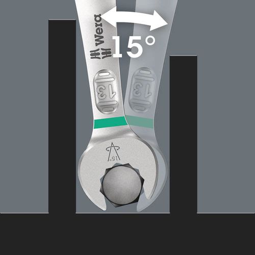 6003 Joker 22 Set 1 combination wrench set, 1 x 5.5x105; 1 x 6x105; 1 x 7x110; 1 x 8x115; 1 x 9x120; 1 x 10x125; 1 x 11x135; 1 x 12x148; 1 x 13x160; 1 WER/020232