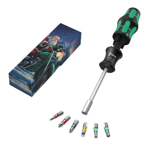 Atsuktuvų ir antgalių rinkinys 10x Kraftform Kompakt 27 Set 1 Christmas 2025 WERA WER-135821 4013288236005
