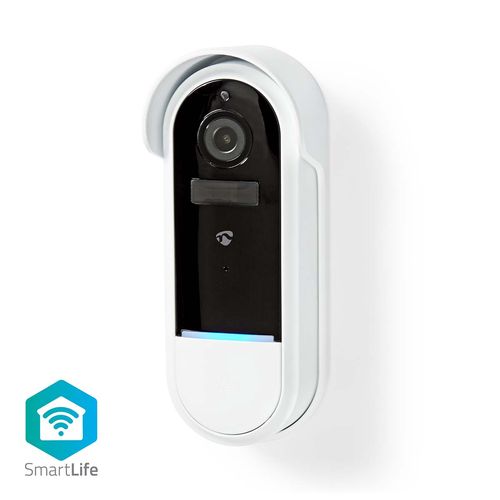 SmartLife Video Doorbell | Battery Powered / Transformer | Full HD 1080p | Cloud Storage (optional) / microSD (not included) | IP54 | With motion sensor | Night vision | White WIFICDP30WT 5412810337330