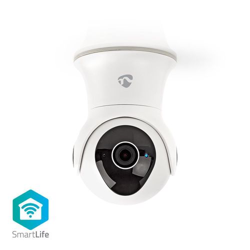 SmartLife Outdoor Camera | Wi-Fi | Full HD 1080p | Pan tilt | IP65 | Cloud Storage (optional) / Internal 16GB | 12 V DC | With motion sensor | Night vision | White WIFICO20CWT 5412810290062