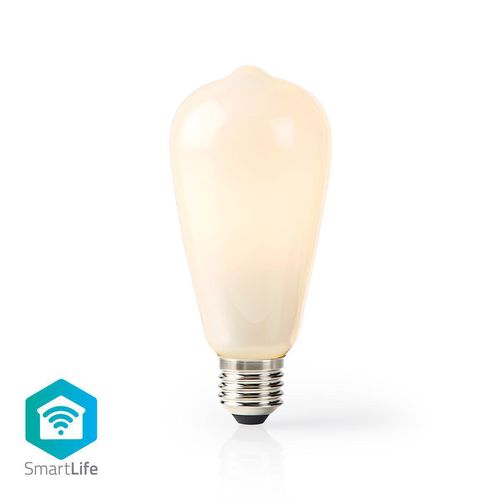 SmartLife LED Filament Bulb | Wi-Fi | E27 | 500 lm | 5 W | Warm White | 2700 K | Glass | Android™ / IOS | ST64 | 1 pcs WIFILF11WTST64 5412810317714