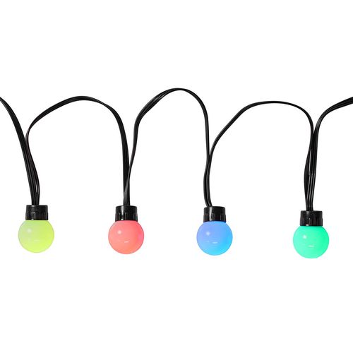 Smart LED lighting string, 230Vac, 10,8m, 48 x Ø30mm LED, RGB+, Wi-Fi, SmartLife WIFILP02C48 5412810404292