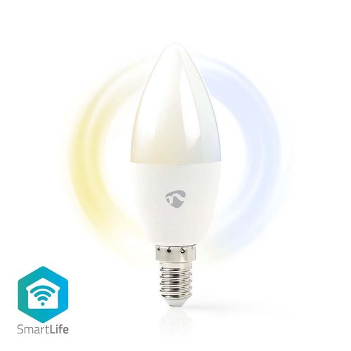 SmartLife LED Bulb | Wi-Fi | E14 | 470 lm | 4.9 W | Warm to Cool White | 2700 - 6500 K | Android™ / IOS | Candle | 1 pcs WIFILRW10E14 5412810335459