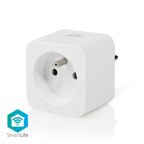 SmartLife Smart Plug | Wi-Fi | IP21 | Power meter | 3680 W | Type E (CEE 7/6) | 0 - 55 °C | Android™ / IOS | White | 1 pcs WIFIP121EWT 5412810335329