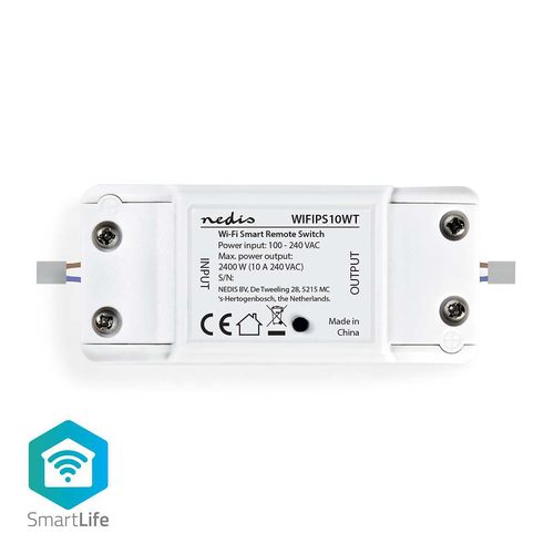 SmartLife Power Switch | Wi-Fi | 2400 W | Terminal Block | App available for: Android™ / IOS WIFIPS10WT