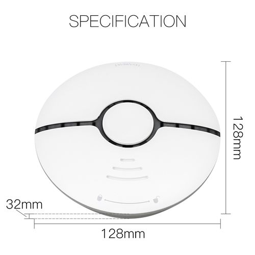 Wireless smart smoke detector with siren, Wi-Fi, TUYA / Smart Life WSS-S-SSD-A-EN 6974246474724
