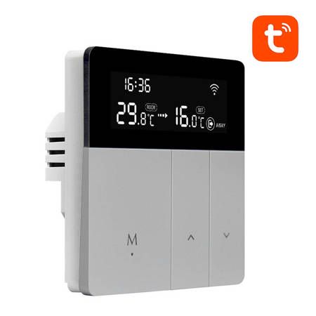 Smart thermostat for water heating floor valves control, 3A, Wi-Fi, TUYA / Smart Life WT50-WH-3A